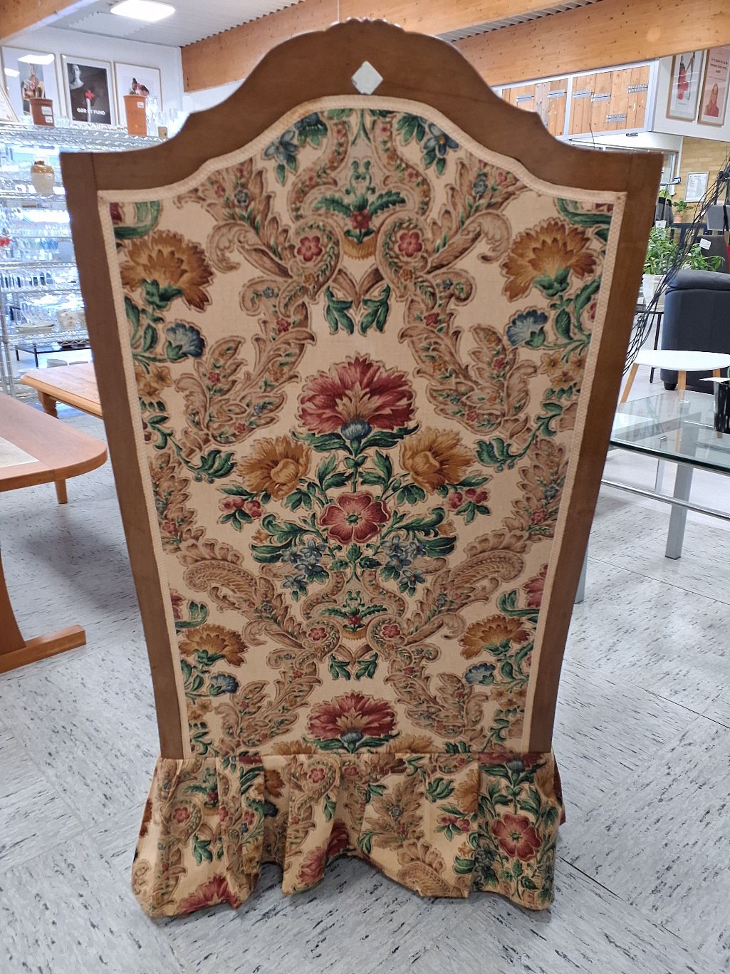 Vintage lænestol blomstret